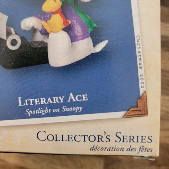 2002 Limited Edition Peanuts Snoopy Literary Ace Hallmark Keepsake Ornament - Picture 10 of 12